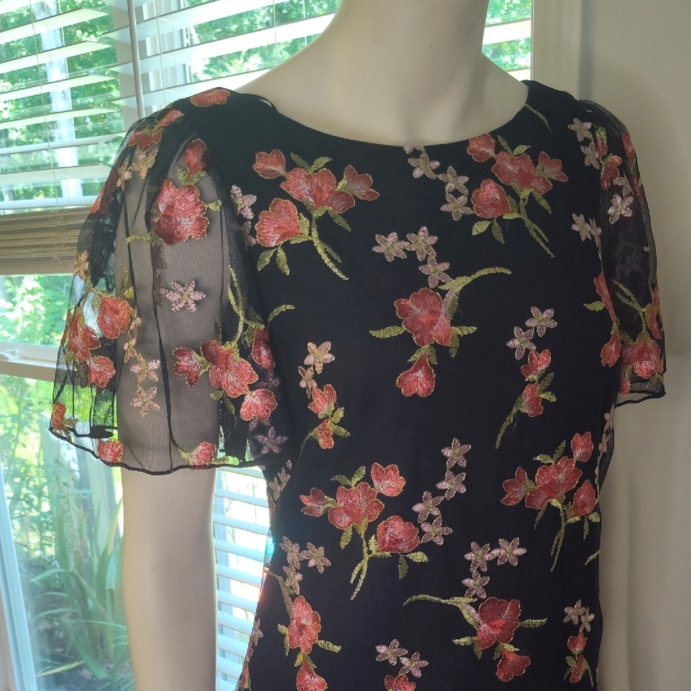 Jessica Howard Orange Flutter Sleeve Sheath Dress for Wedding Guest - Picture 5 of 13